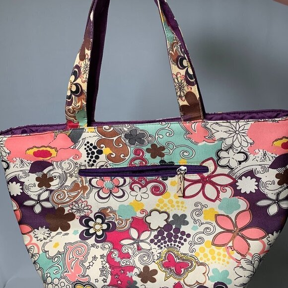 BUNDLE (3) Large Purses Signature Kenneth Cole Reaction Floral handbag GUC - Picture 10 of 11